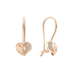 Earrings with zirconia 