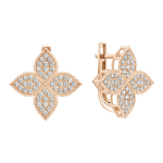 Earrings with zirconia 