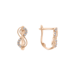 Earrings with zirconia 