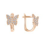 Earrings with zirconia 