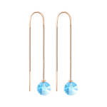Earrings with topaz 