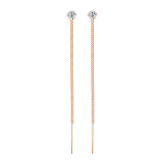 Earrings with zirconia 