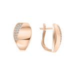 Earrings with zirconia 