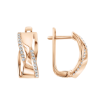 Earrings with zirconia 
