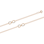 Bracelet - "Infinity" with zirconia 