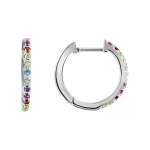 Earrings with zirconia 