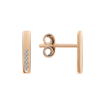 Stud earrings with zirconia 