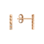 Stud earrings with zirconia 