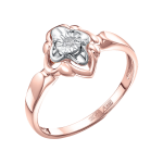 Women's ring with a brilliant 