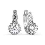 Earrings with zirconia 