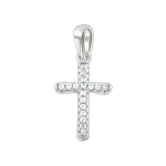 Anhänger – Kreuz mit Zirkonia 