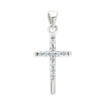 Anhänger – Kreuz mit Zirkonia 