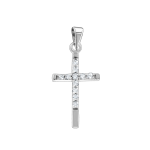 Pendant cross with diamonds 