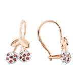 Earrings with zirconia 