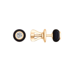 Ceramic earrings with brilliant 