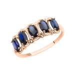 Women's ring with sapphires 