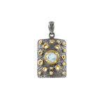 Pendant with topaz and gilding 