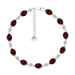 Armband mit Granat und Zirkonia 