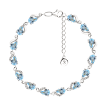Armband mit Topas und Zirkonia 