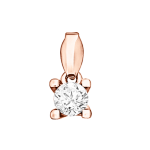 Gilded pendant with zirconia 