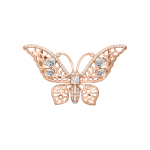 Brooch butterfly with zirconia 