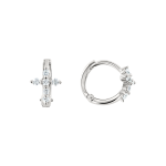 Earrings with zirconia 
