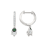Earrings with zirconia 