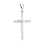 Pendant cross with zirconia 