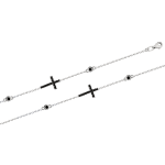 Bracelet "Cross" with zirconia 