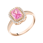 Women's ring with zirconia 