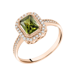 Women's ring with zirconia 