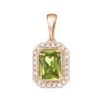 Pendant with zirconia 