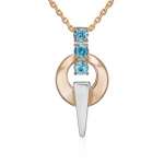 Pendant with topaz 