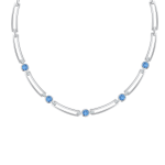 Necklace with zirconia 