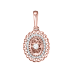 Pendant with diamonds 