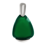 Pendant with green agate 