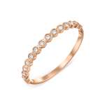 Women's ring with zirconia 
