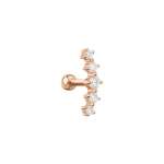 Bauchpiercing mit Zirkonia 