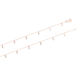 Anklet with zirconia 