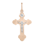 Pendant cross with zirconia 