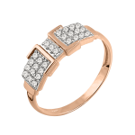 Women's ring with diamonds 
