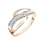 Women's ring with zirconia 