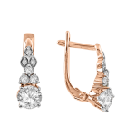 Earrings with zirkonia Swarovski 