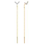 Earrings with zirconia 