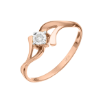 Women's ring with a diamond 