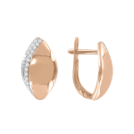 Earrings with zirconia 