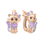 Earrings with zirconia 