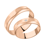 Wedding ring with diamond 