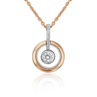 Pendant with zirconia 