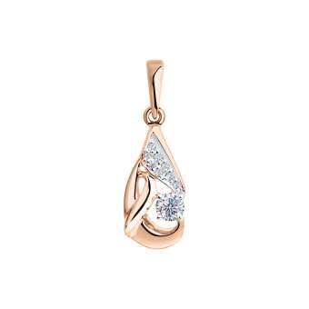 Pendant with zirconia 